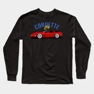 chevy corv c4 classic car Long Sleeve T-Shirt